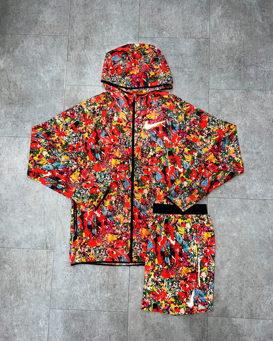 Ultra Rare Orange Floral Running Jacket