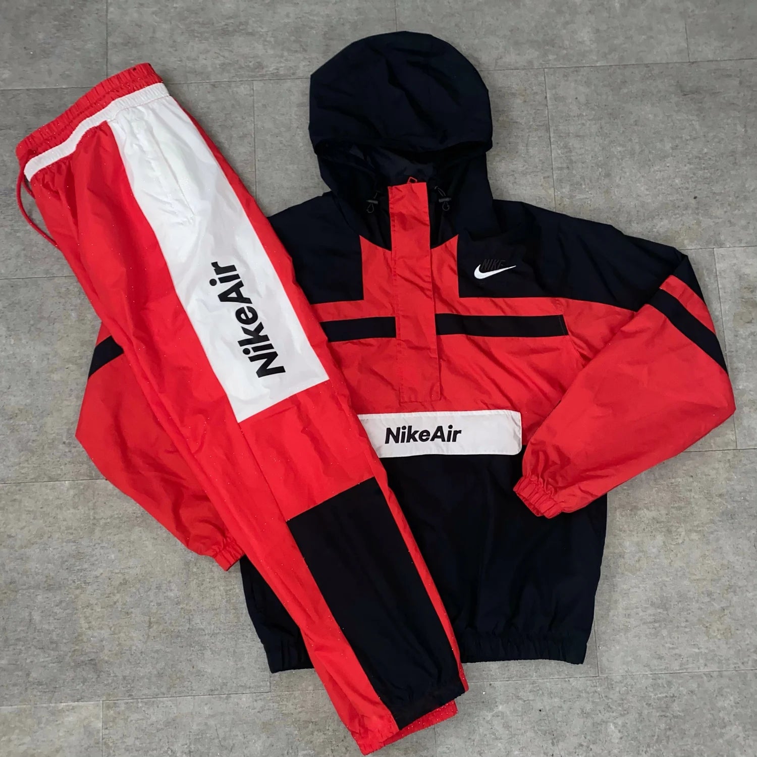 Nike air anorak hot sale jacket red