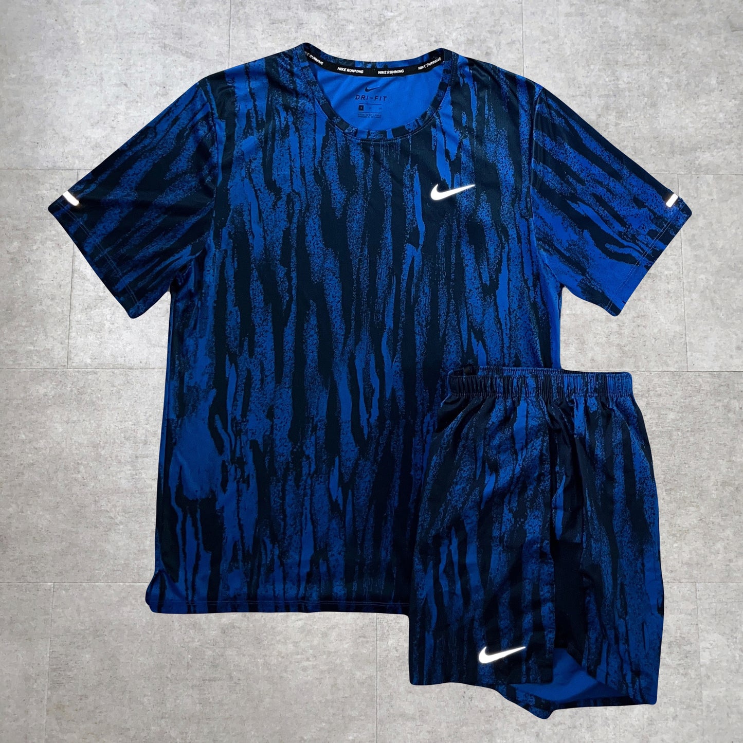 Rare Blue Camo T-Shirt & Shorts Set