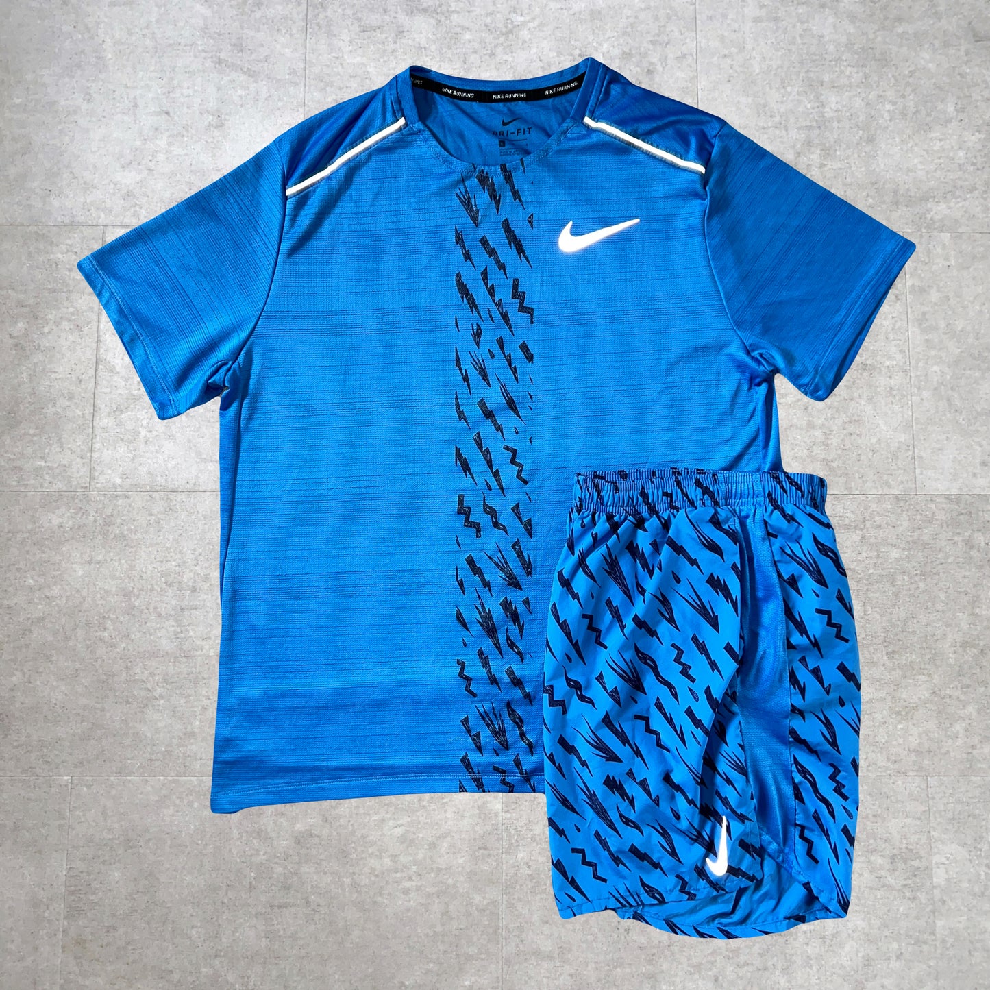 Rare Blue Bolt T-Shirt & Shorts Set