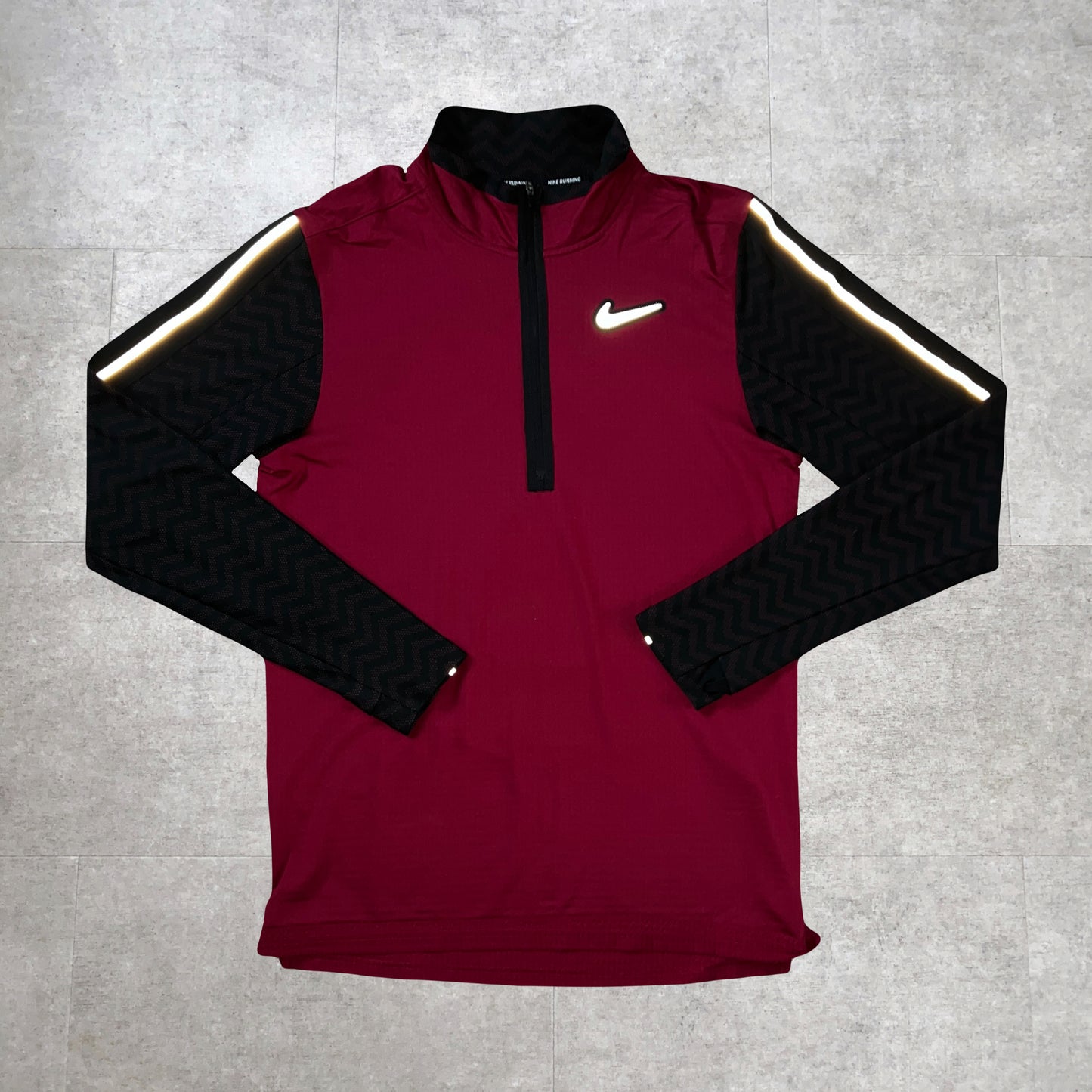 Rare Maroon Running Half Zip