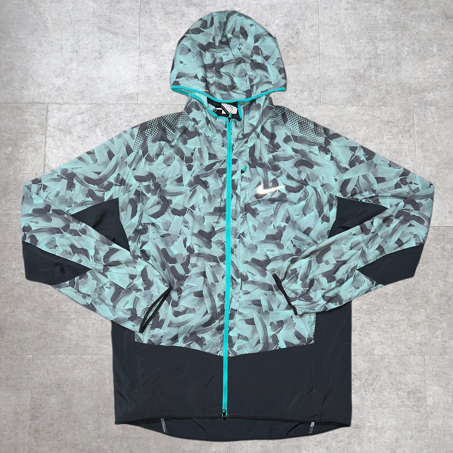 Rare Aqua Camo Running Jacket