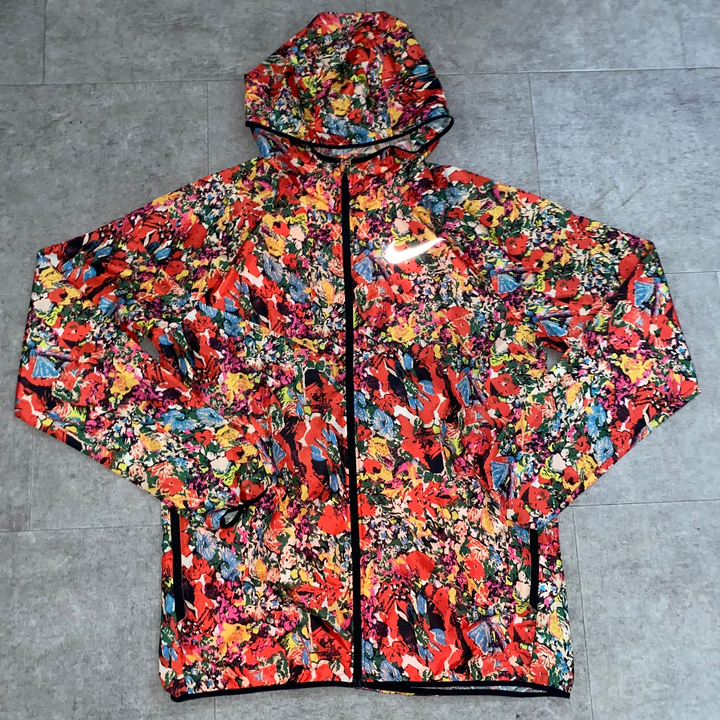 Ultra Rare Orange Floral Running Jacket