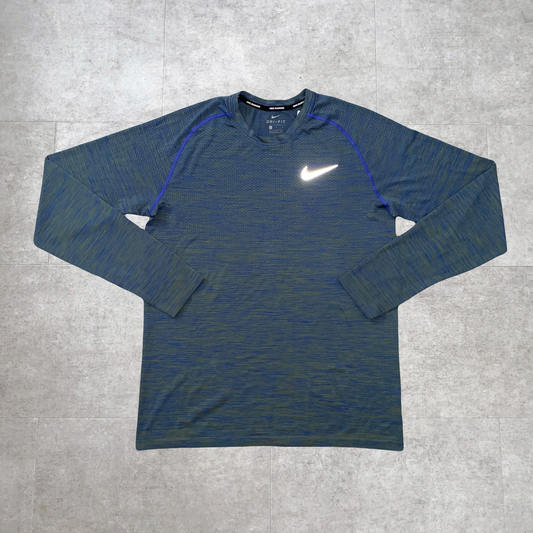 Rare Blue/Green Camo Running Long Sleeve T-Shirt