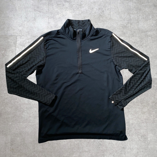 Rare Black Dragon Pattern Half Zip