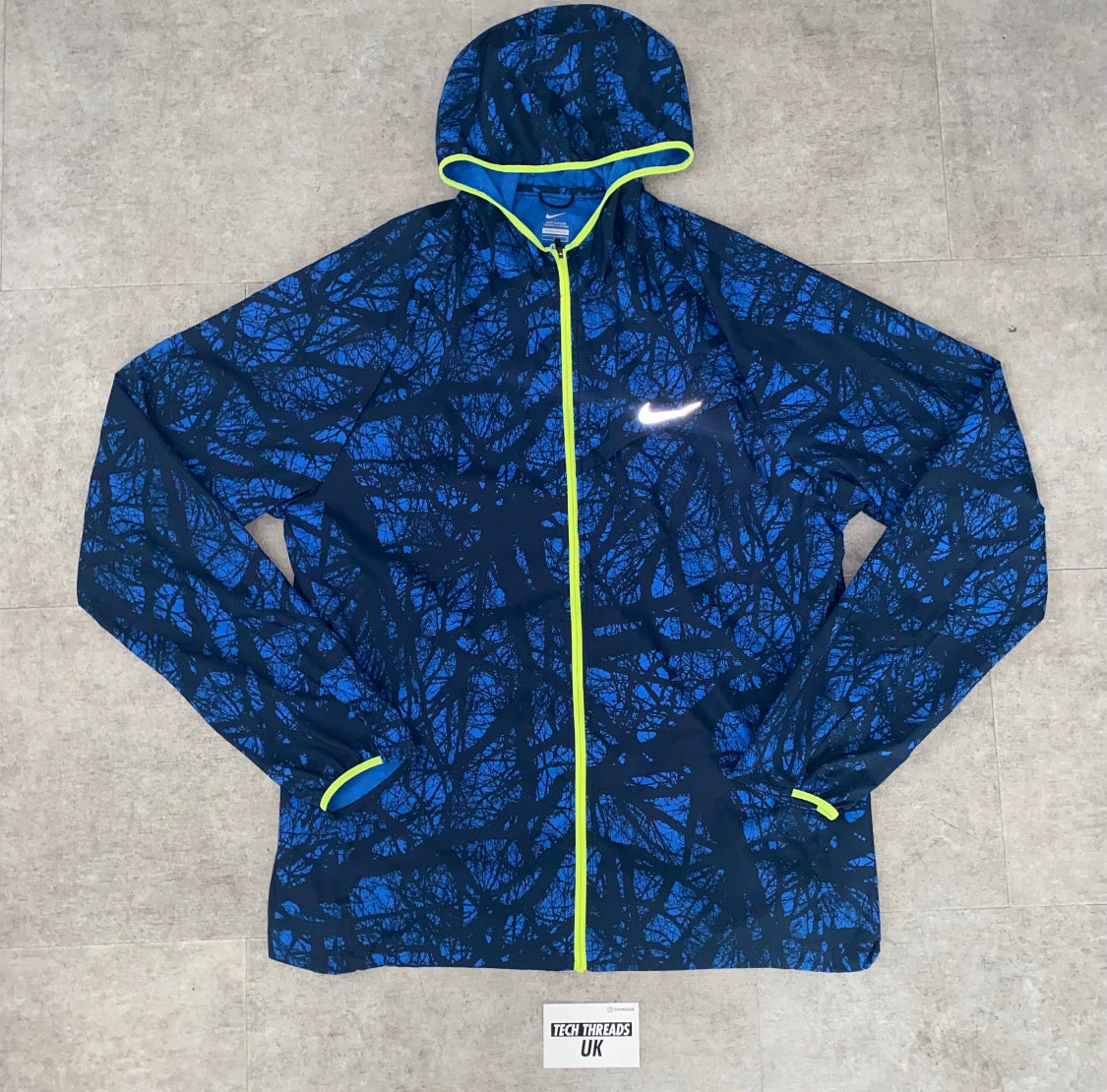 Rare Blue/Neon Camo Running Jacket