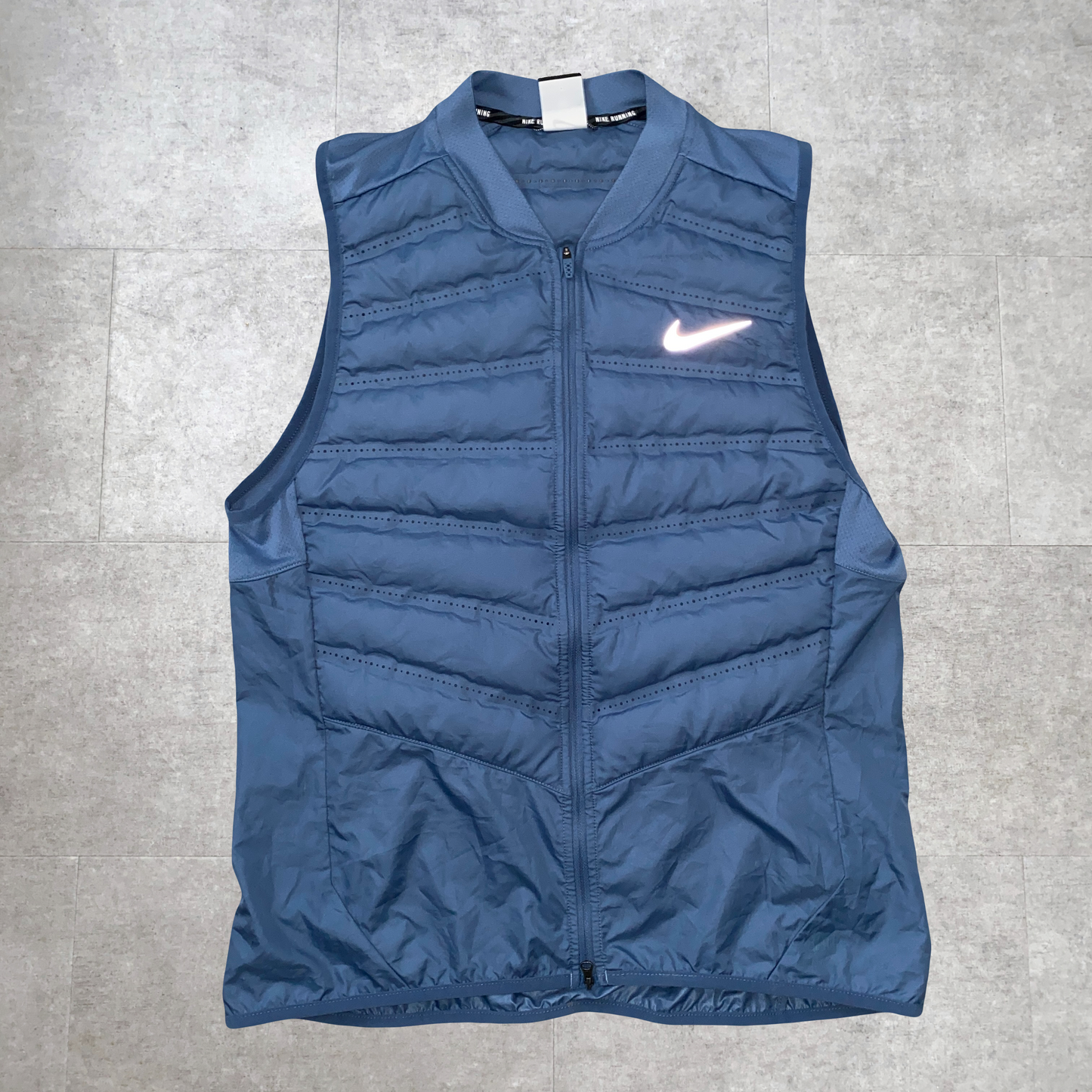 Rare Steel Blue Running Gilet