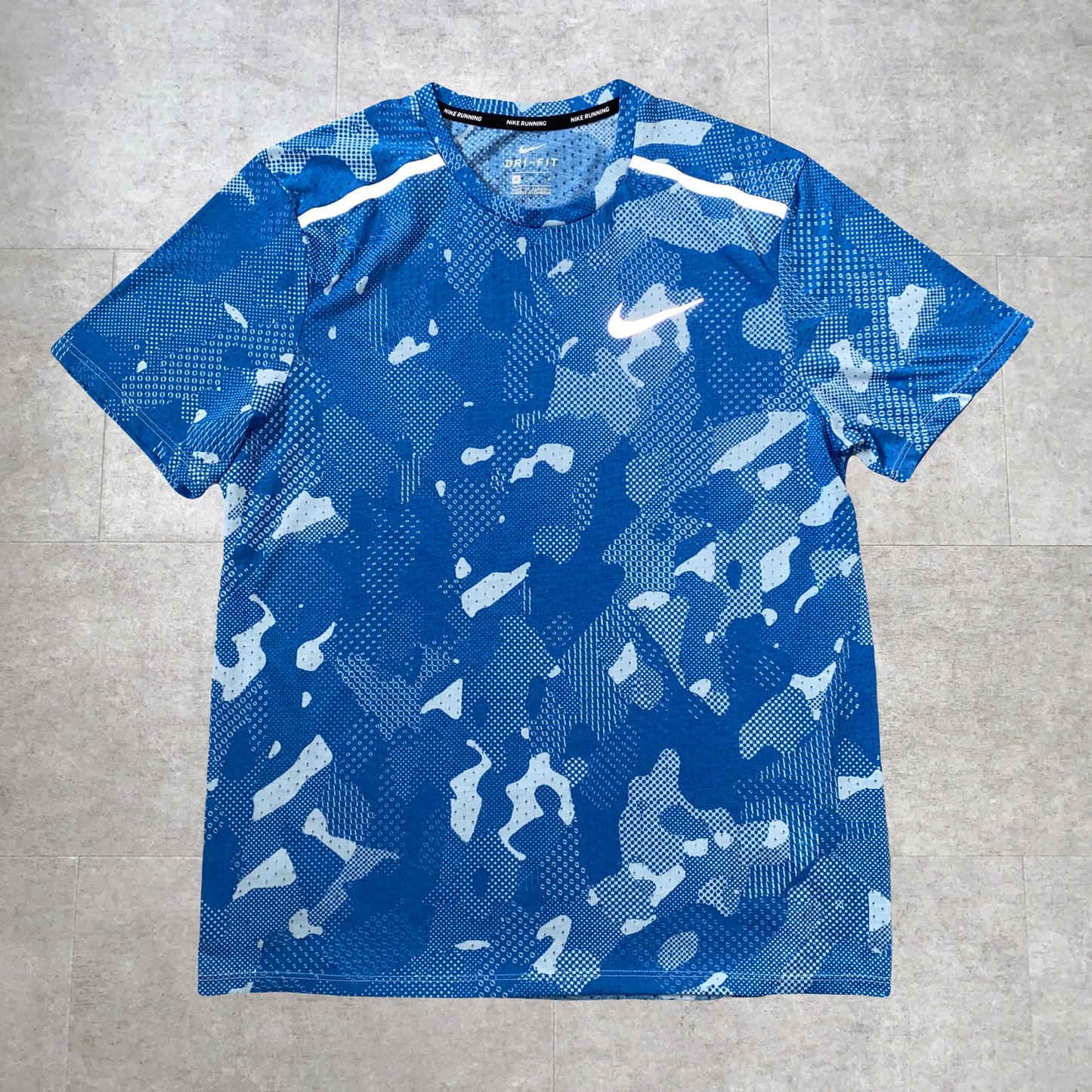 Rare Blue/White Camo Pattern T-Shirt