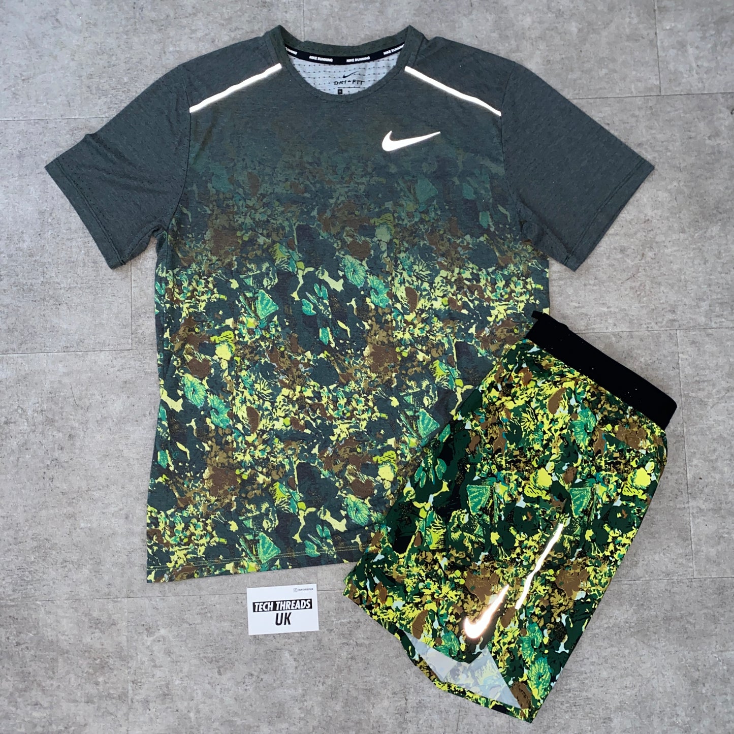 Rare Green Floral Running Shorts