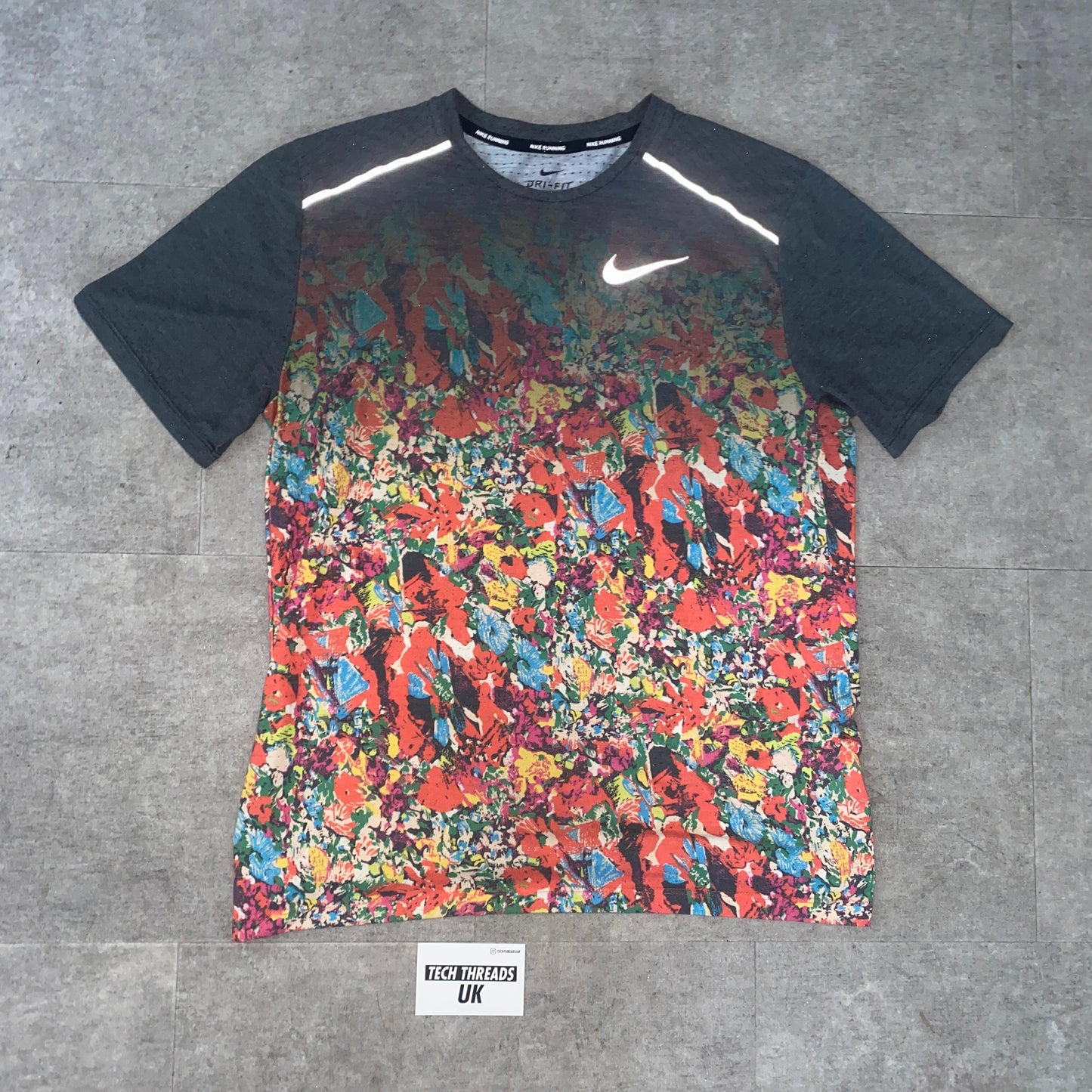 Rare Orange Floral Running T-Shirt