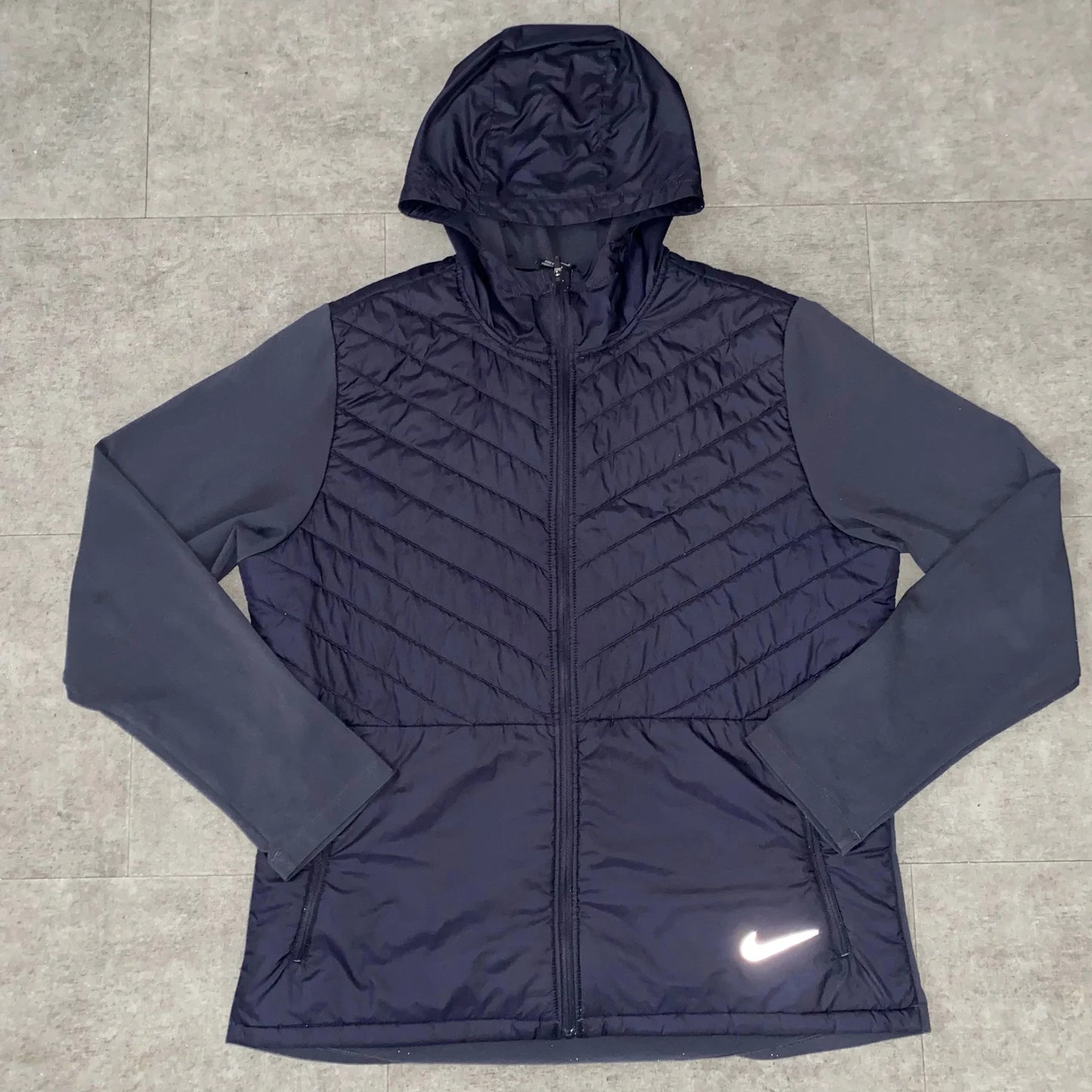 Navy Padded Running Jacket