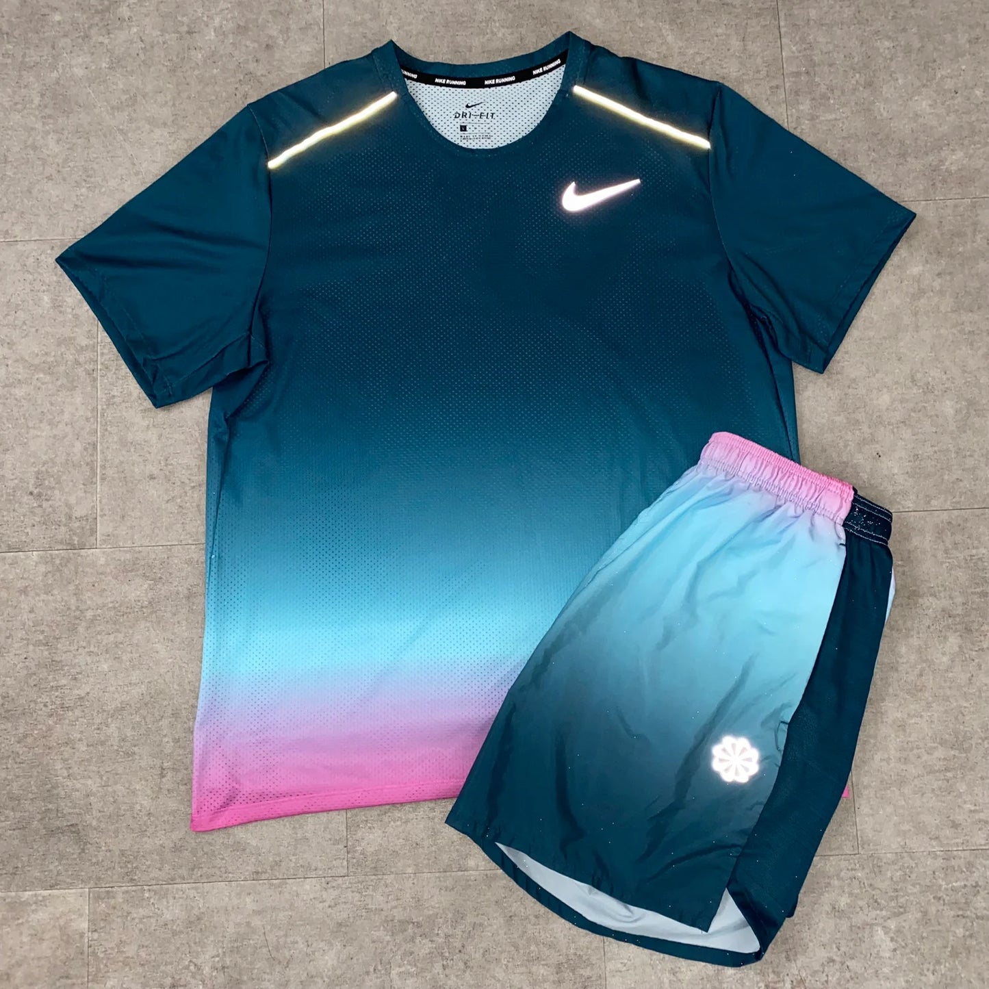 Rare Gradient T-Shirt & Shorts Set